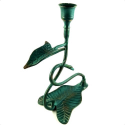Obiecte bisericesti | Sfesnic pentru 1 lumanare din metal 20cm  | 5402
