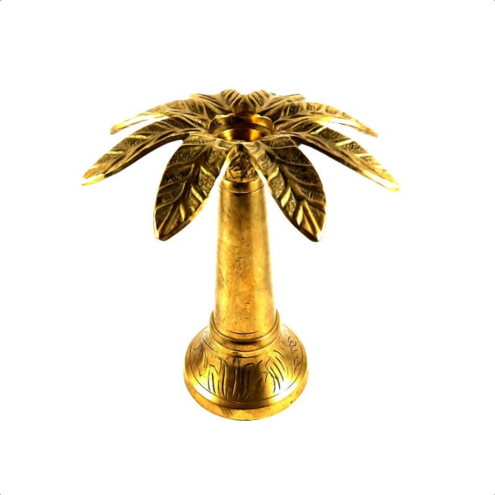 Obiecte bisericesti | Sfesnic pentru 1 lumanare din metal 17cm  | 5404