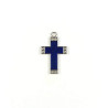 Obiecte bisericesti | Medalion cruce metalica argintie 30mm | 2002