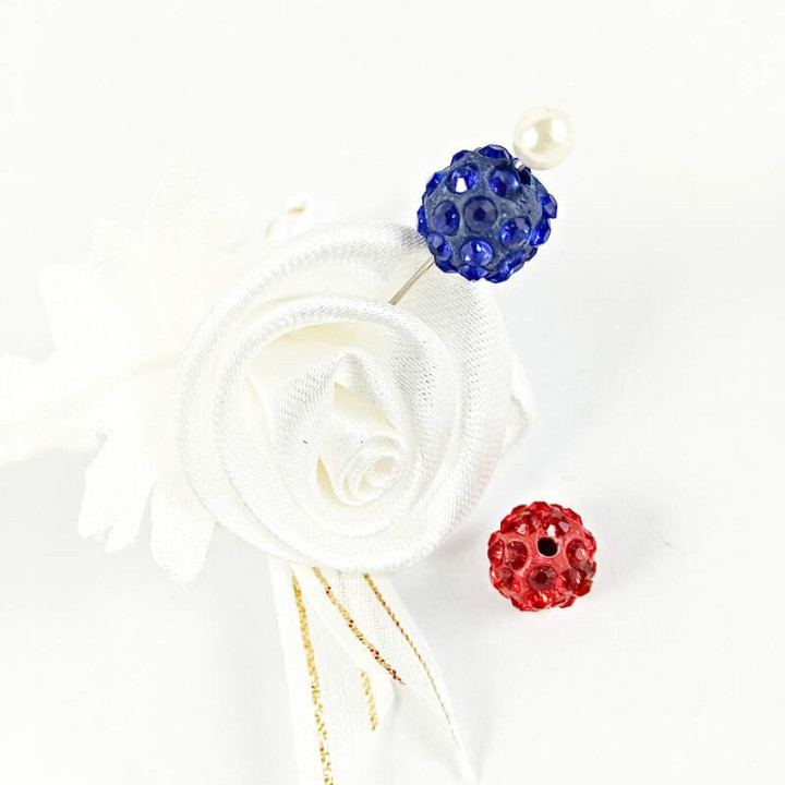 Obiecte bisericesti bile | Margele rotunde de trecere 10mm | 6048