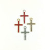 Obiecte bisericesti | Medalion cruce metalica aurie sau argintie 29mm | 2021