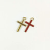 Obiecte bisericesti | Medalion cruce metalica aurie sau argintie 29mm | 2021