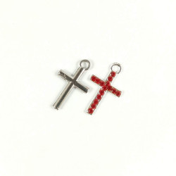 Obiecte bisericesti | Medalion cruce metalica aurie sau argintie 29mm | 2021
