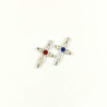 Obiecte bisericesti | Medalion cruce metalica argintie 26mm | 2025