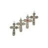 Obiecte bisericesti | Medalion cruce metalica argintie 31mm | 2026