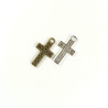 Obiecte bisericesti | Medalion cruce metalica argintie sau bronz 17mm | 2041