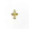 Obiecte bisericesti | Medalion cruce metalica aurie 18mm | 2044