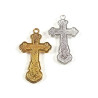 Obiecte bisericesti | Medalion cruce metalica aurie sau argintie 32mm | 2060
