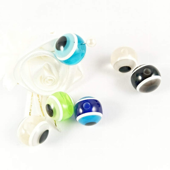 Obiecte bisericesti bile | Margele rotunde de trecere 12mm | 6055