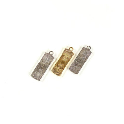 Obiecte bisericesti | Medalion cruce metalica aurie argintie 25mm | 2071