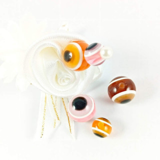 Obiecte bisericesti bile | Margele rotunde de trecere 10mm | 6056