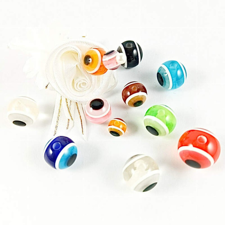 Obiecte bisericesti bile | Margele rotunde de trecere 8mm | 6057