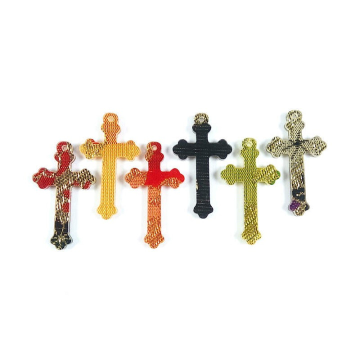 Obiecte bisericesti | Medalion cruce de plastic 35mm | 2078