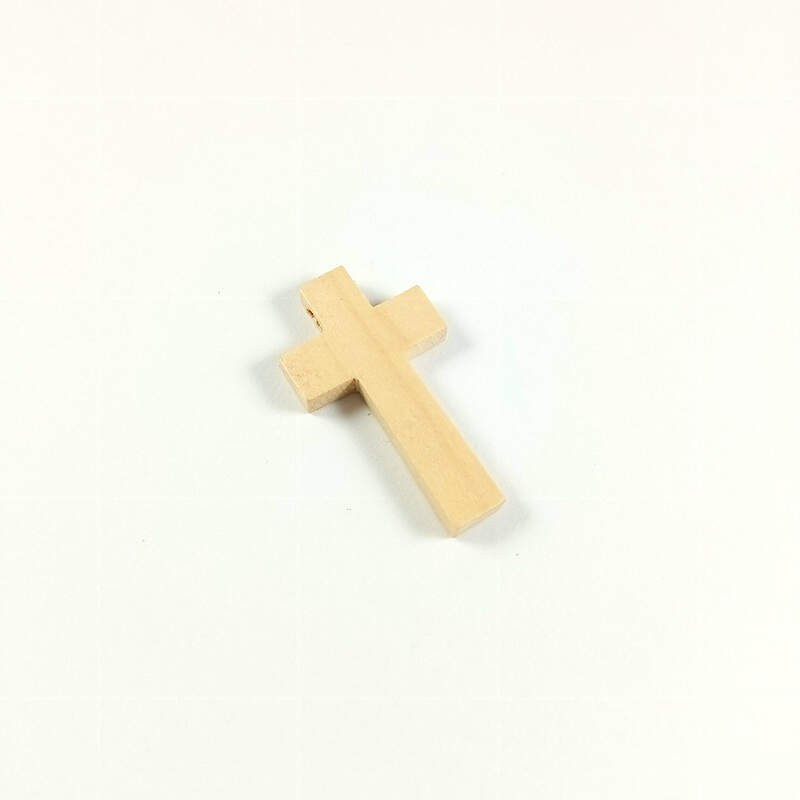 Obiecte bisericesti | Medalion cruce de lemn 42mm | 2085