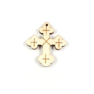 Obiecte bisericesti | Medalion cruce de lemn 40mm | 2093
