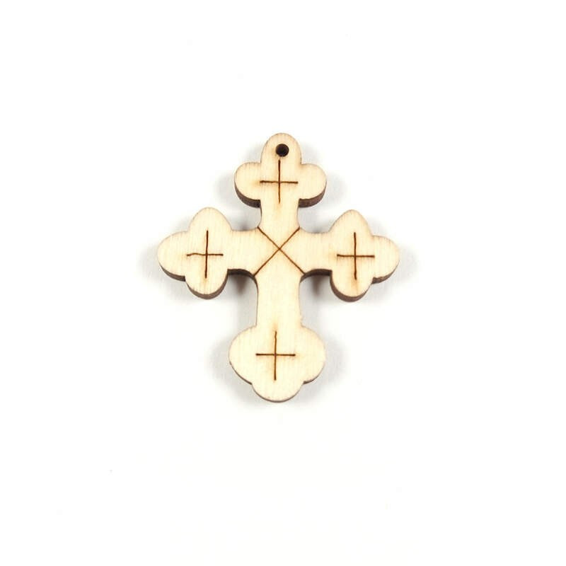 Obiecte bisericesti | Medalion cruce de lemn 40mm | 2093