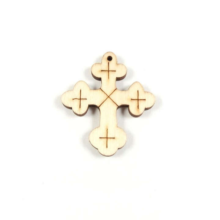 Obiecte bisericesti | Medalion cruce de lemn 40mm | 2093