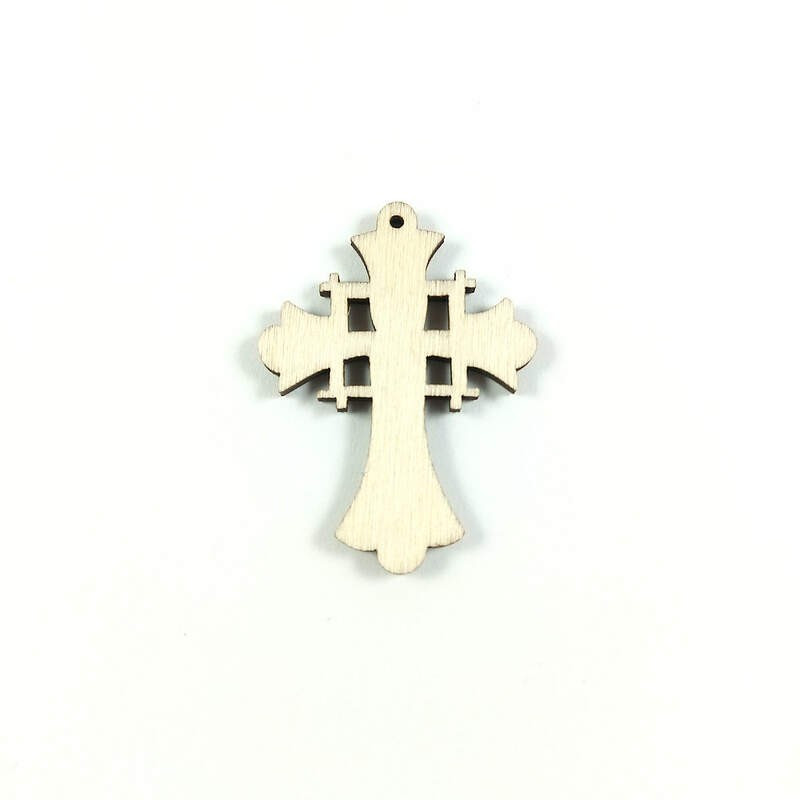 Obiecte bisericesti | Medalion cruce de lemn 45mm | 2094