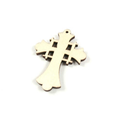 Obiecte bisericesti | Medalion cruce de lemn 45mm | 2094