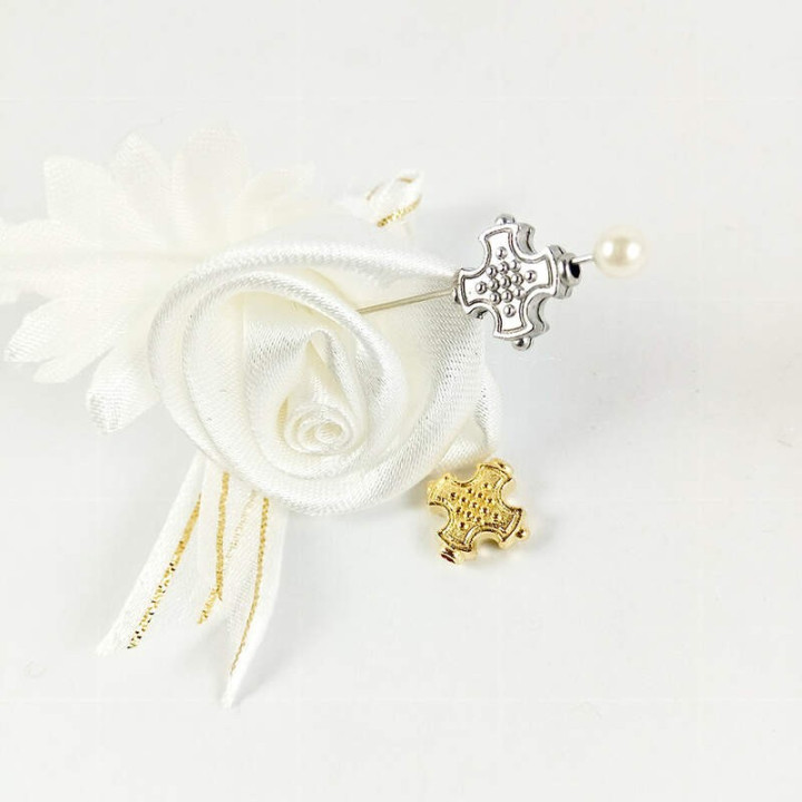 Obiecte bisericesti bile | Margele cruce de trecere 10mm | 6061