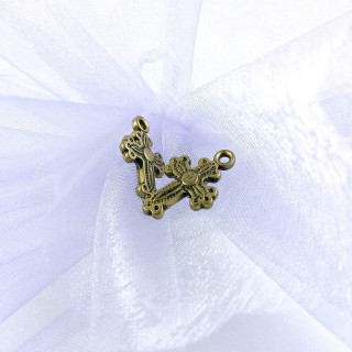 Obiecte bisericesti | Medalion cruce de plastic colorat 20mm | 2101