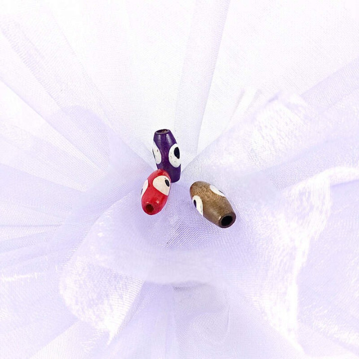 Obiecte bisericesti bile | Margele ovale de trecere 15mm | 6064