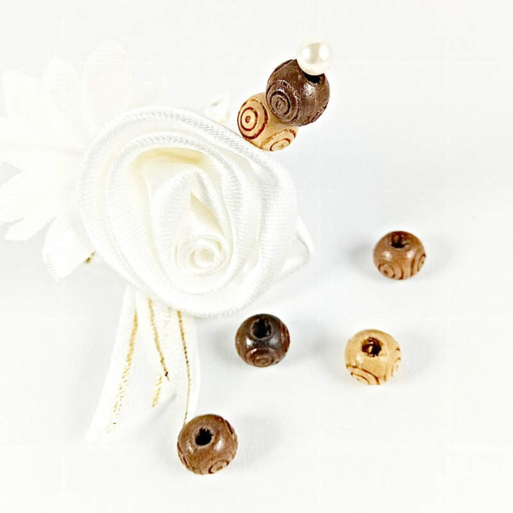 Obiecte bisericesti bile | Margele rotunde de trecere 6mm | 6065