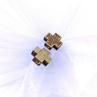 Obiecte bisericesti bile | Margele cruce de trecere 15mm | 6068