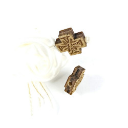 Obiecte bisericesti bile | Margele cruce de trecere 15mm | 6068
