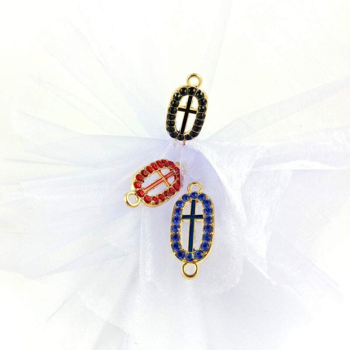 Obiecte bisericesti bile | Margele ovale de legatura 33mm | 6071