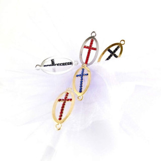 Obiecte bisericesti bile | Margele ovale de legatura 35mm | 6072