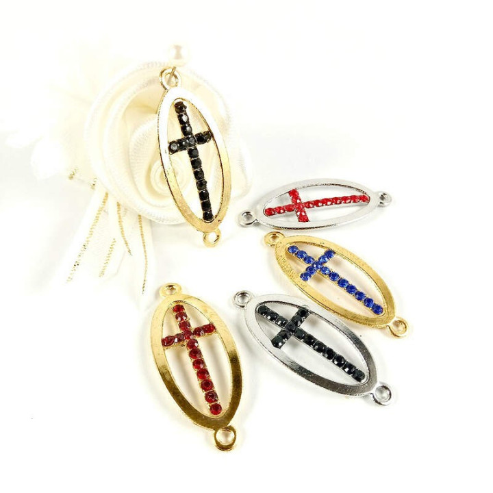 Obiecte bisericesti bile | Margele ovale de legatura 35mm | 6072