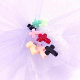 Obiecte bisericesti bile | Margele cruce de trecere 15mm | 6073