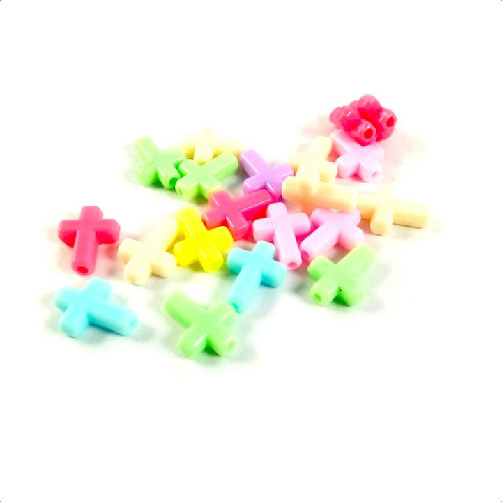 Obiecte bisericesti bile | Margele cruce de trecere 15mm | 6073