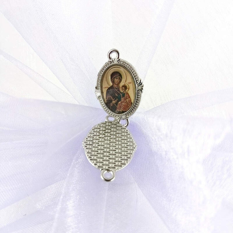 Obiecte bisericesti bile | Margele ovale de legatura 30mm | 6074