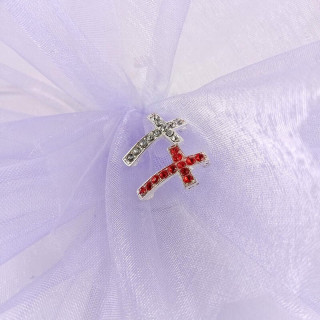 Obiecte bisericesti bile | Margele cruce de trecere 20mm | 6075