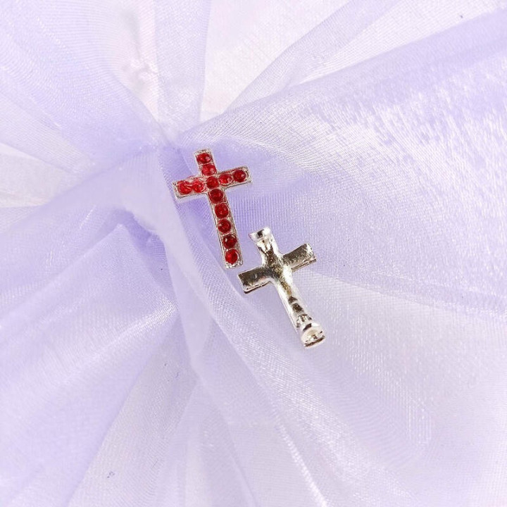 Obiecte bisericesti bile | Margele cruce de trecere 20mm | 6075