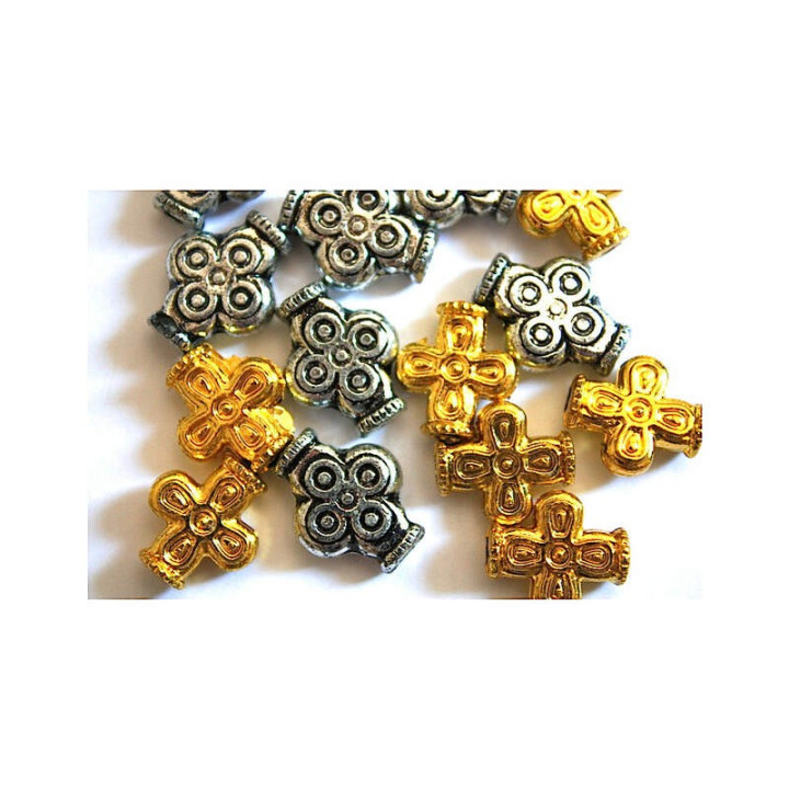 Obiecte bisericesti bile | Margele cruce de trecere 19mm | 6077