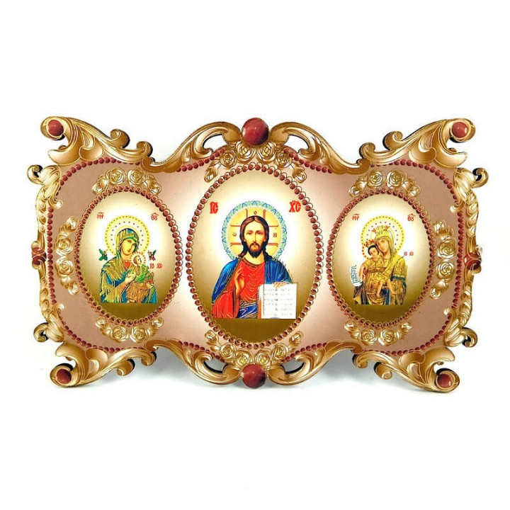 Obiecte bisericesti | Icoana Maicii Domnului | cu trei litografii | 4088