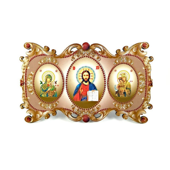 Obiecte bisericesti | Icoana Maicii Domnului | cu trei litografii | 4088