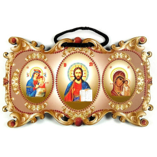 Obiecte bisericesti | Icoana Maicii Domnului | cu trei litografii | 4089