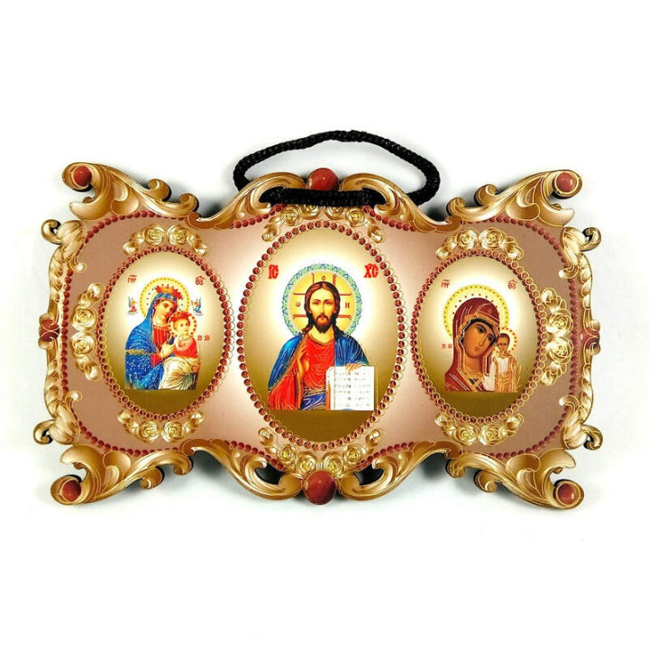 Obiecte bisericesti | Icoana Maicii Domnului | cu trei litografii | 4089