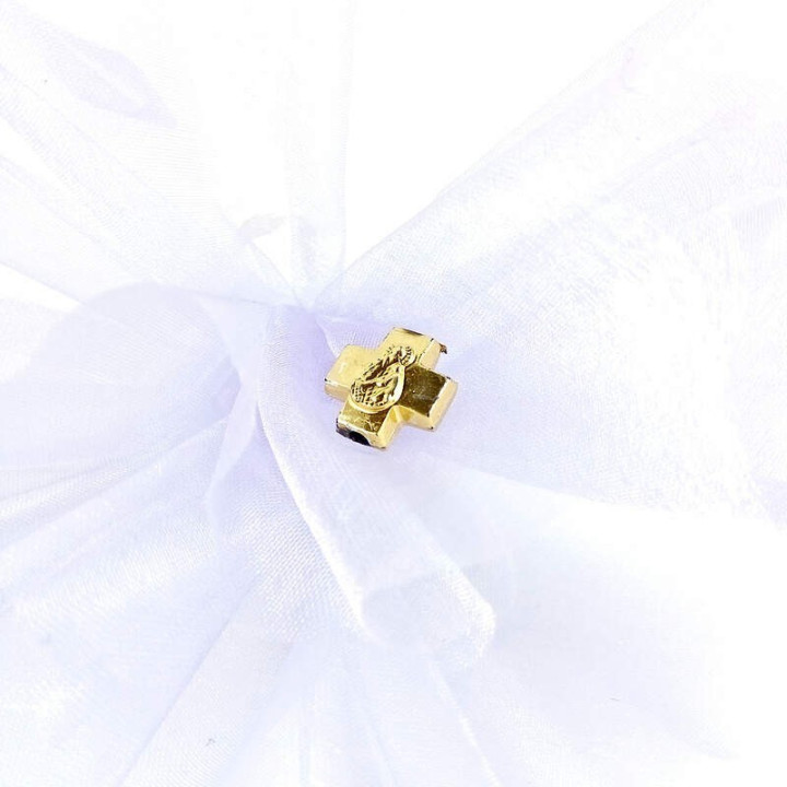 Obiecte bisericesti bile | Margele cruce de trecere 14mm | 6079