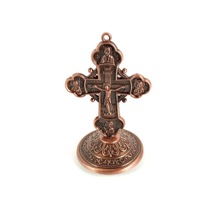 Obiecte bisericesti | Cruce pentru masa sau perete din metal | 5302