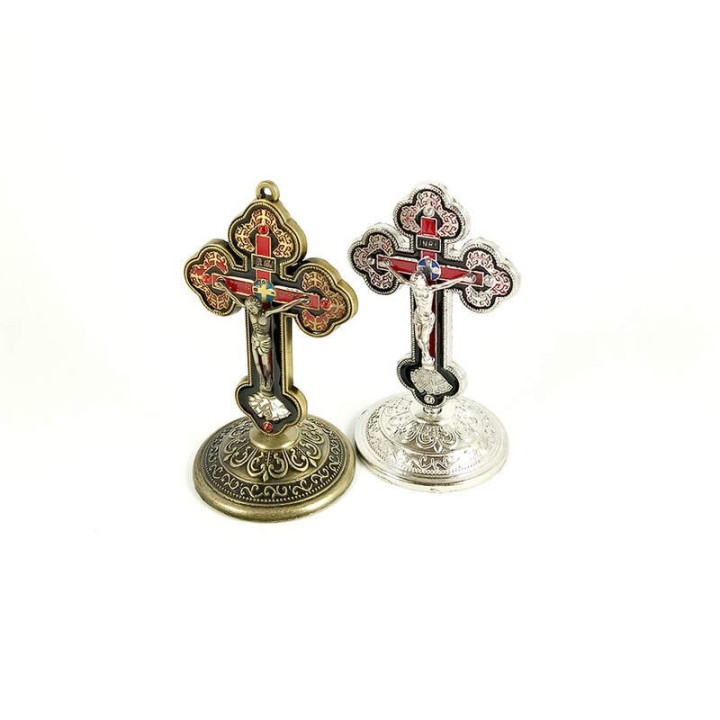 Obiecte bisericesti | Cruce pentru masa sau perete din metal | 5303