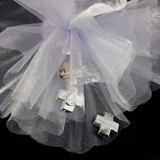 Obiecte bisericesti bile | Margele cruce de trecere 14mm | 6079