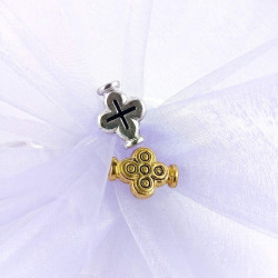 Obiecte bisericesti bile | Margele cruce de trecere 20mm | 6080