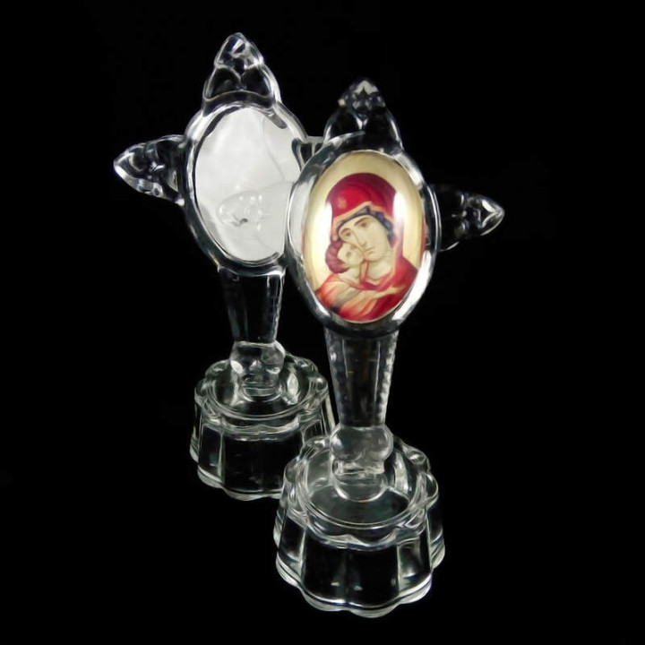 Obiecte bisericesti | Cruce pentru masa din sticla | 5313