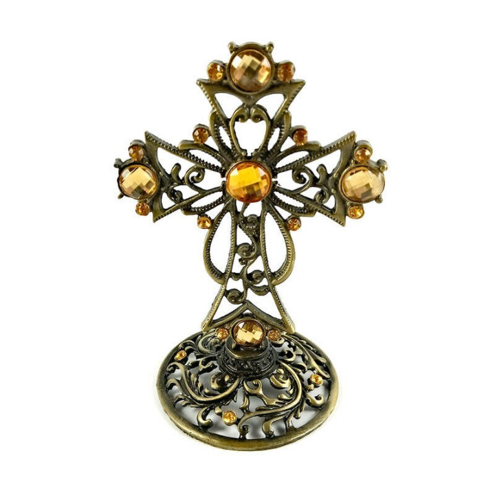 Obiecte bisericesti | Cruce pentru masa din metal | 5321