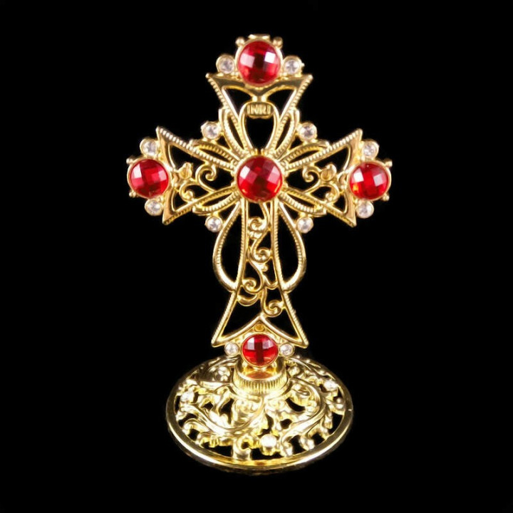 Obiecte bisericesti | Cruce pentru masa din metal | 5321